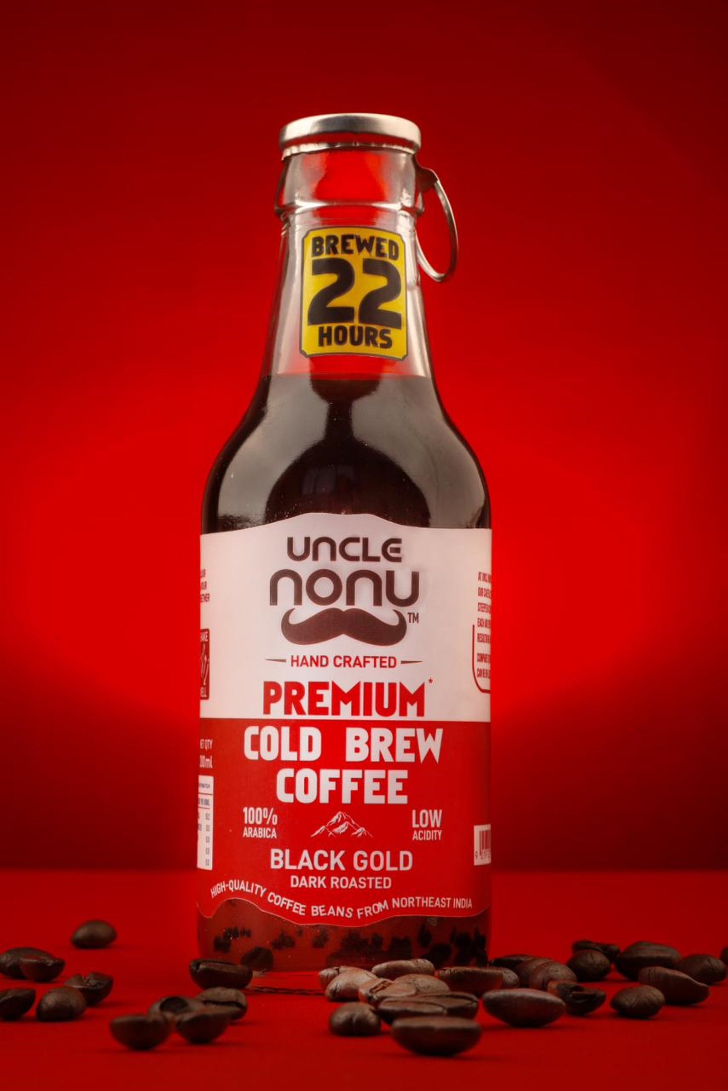 Premium Cold Brew Coffee (Black Gold) (Dark Roasted) (No Added Sugar) - Pack Of 6