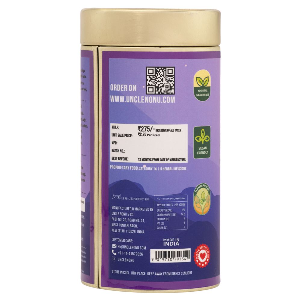 Uncle Nonu Ashwagandha+Giloy+Mulethi Herbal Tea X Chai Masala | 100 Grams | 100% Natural Ingredients