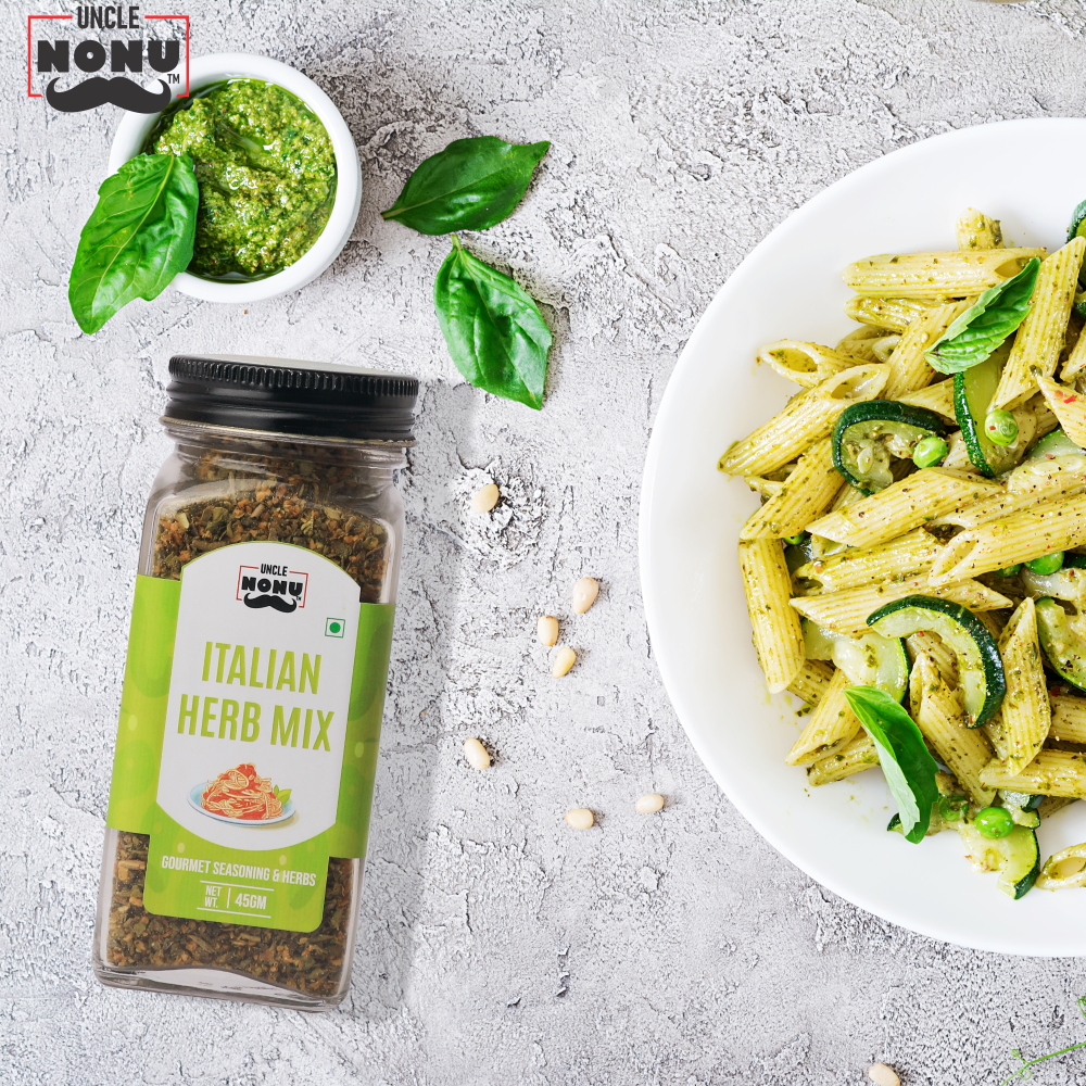 Italian Herbs Mix | Gourmet Seasoning & Herbs | 45 GM (Glass Bottle)