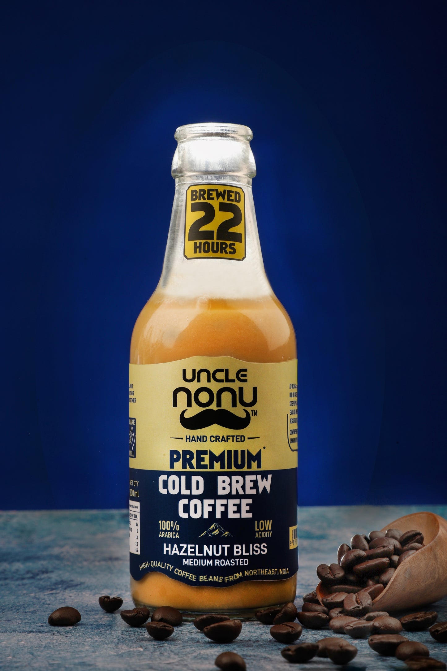 Premium Cold Brew Coffee (Hazelnut Bliss) (Medium Roasted) (Pack of 6)