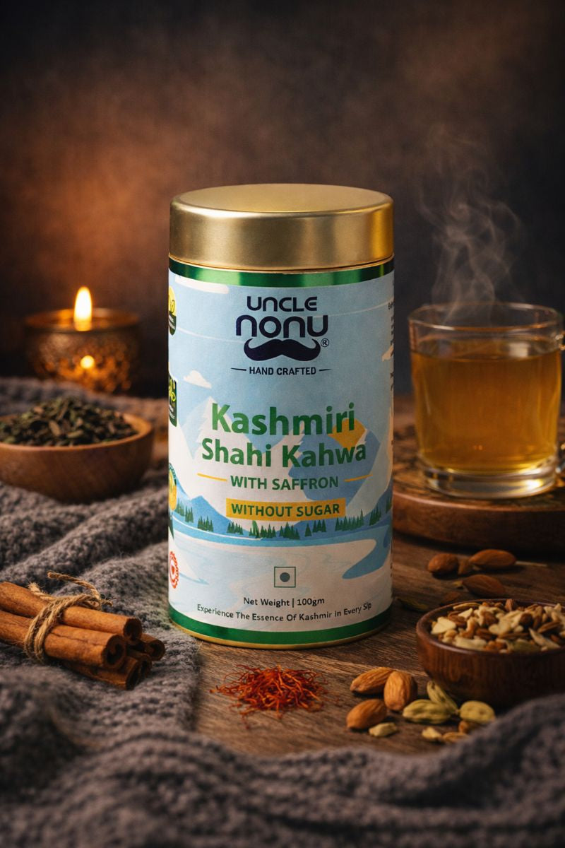 Uncle Nonu Kashmiri Shahi Kahwa | 100 Grams | 100% Natural Ingredients