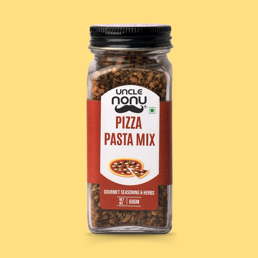 Pizza Pasta Spice Mix | Gourmet Seasoning | 60 GM (Glass Bottle)