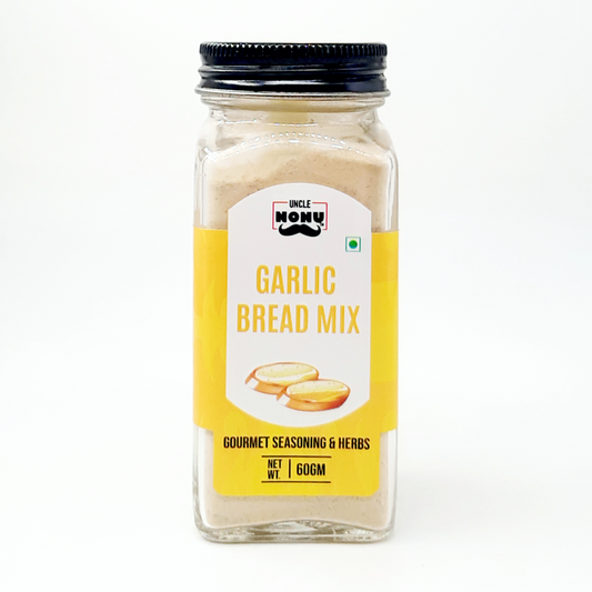 Garlic Bread Mix | Gourmet Seasoning | 60 GM (Glass Bottle)